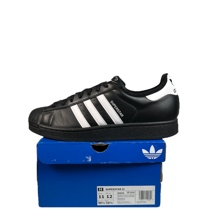 Adidas Superstar 2 Core Black Cloud White (2025) Size 11 USED s23153