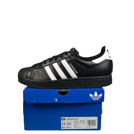 Adidas Superstar 2 Core Black Cloud White (2025) Size 11 USED s23153