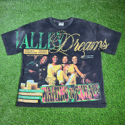 Vale Forever Waiting To Exhale Bling Black Tee Size Medium NEW x14269
