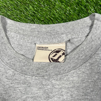 Y2K ODB Old Dirty Bastard For President Dirt Mcgirt Grey Tee Size XL USED v17125