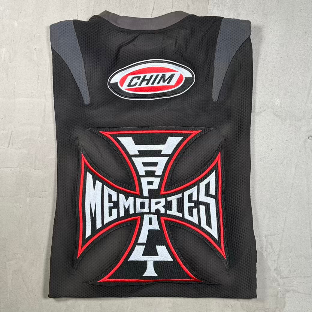 HMDD Black/Grey Moto Racing Jersey Size Large USED x18924