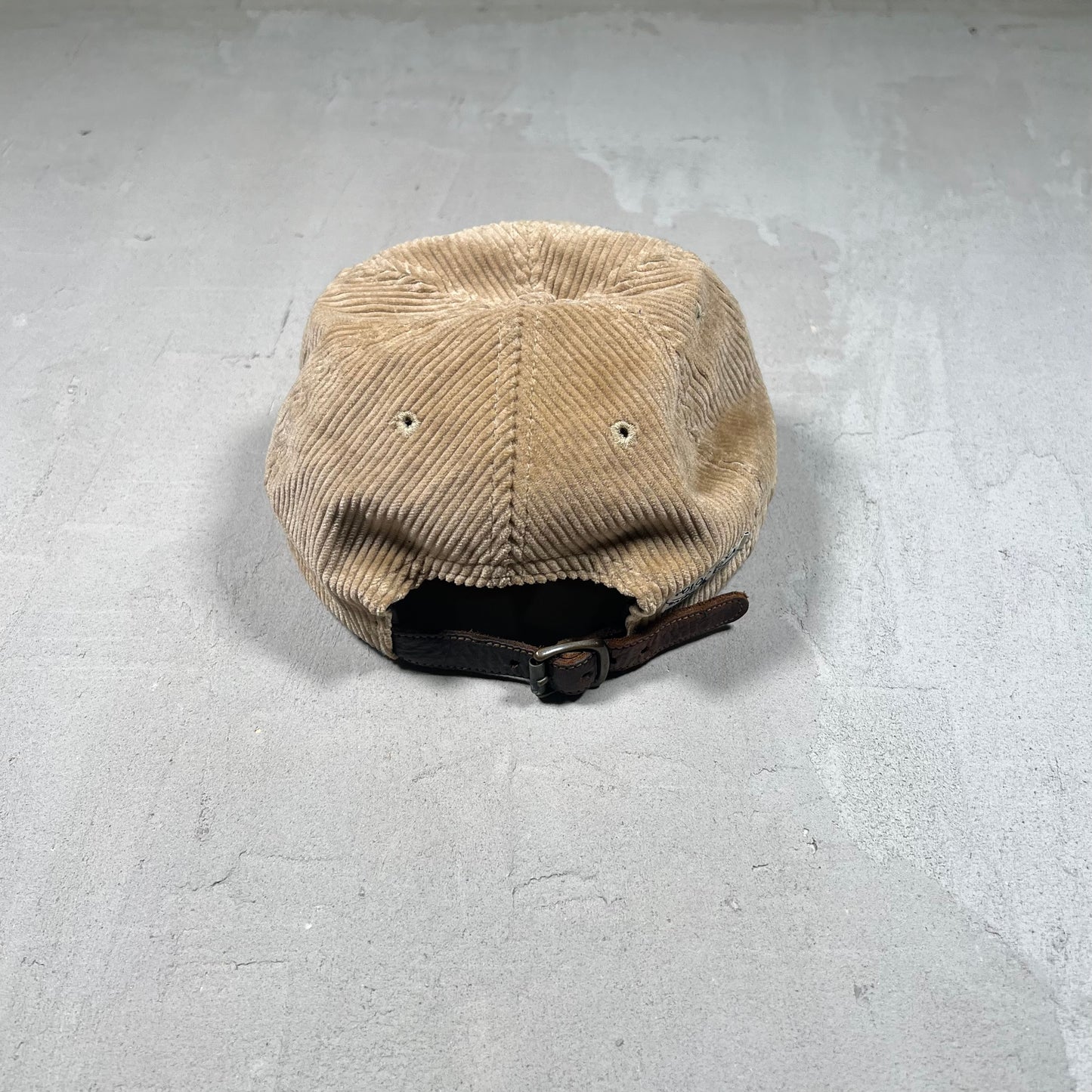 Polo Ralph Lauren Brown Corduroy Logo Hat USED v18996