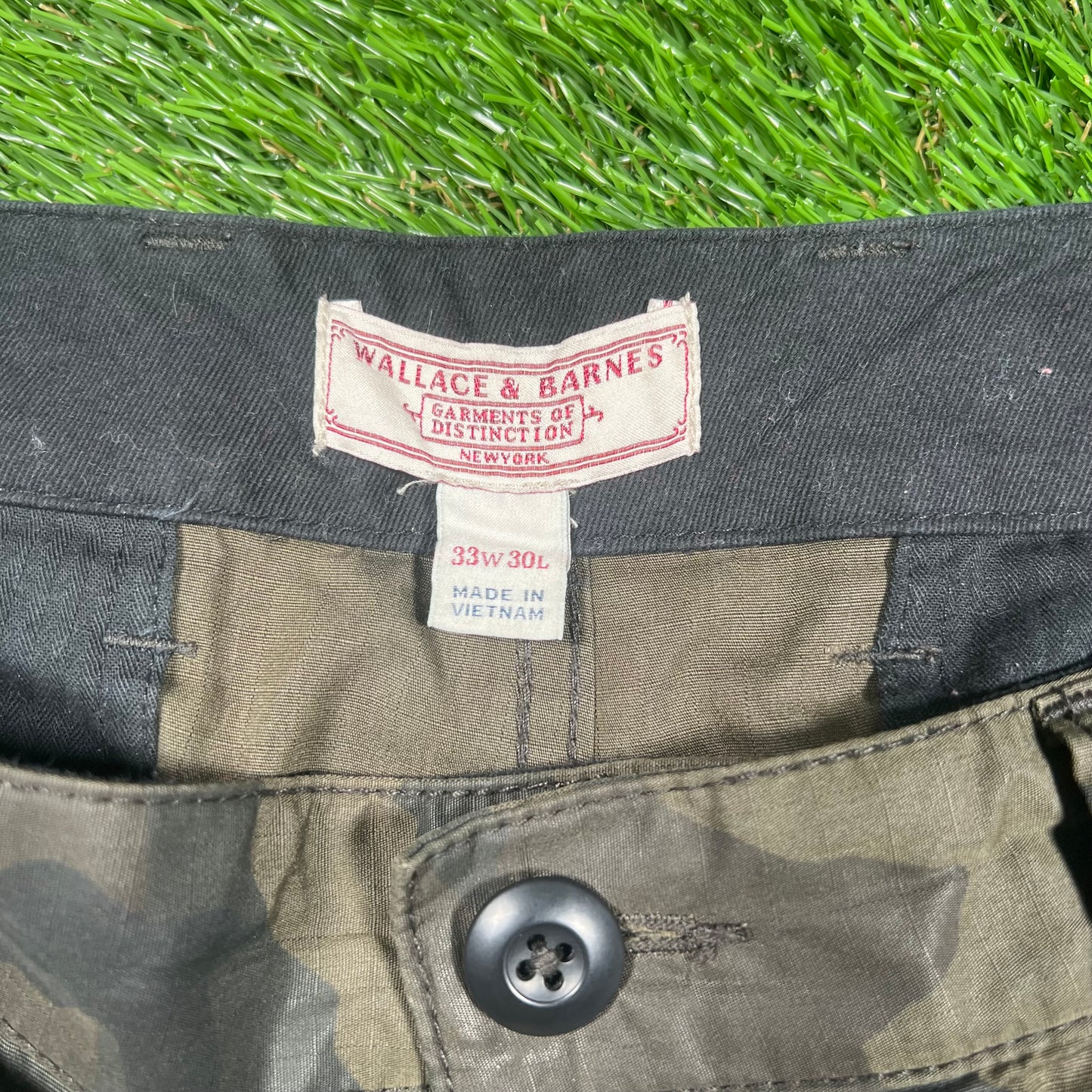 J.Crew x Wallace Barnes Dark Camo Cargo Pants Size 33 USED v17060