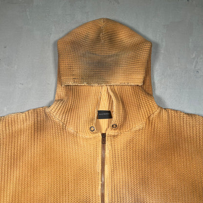 GV Gallery Raspberry Hills Waffle Dyed Heavy Thermal Zip Up Hoodie Size XL NEW x17134