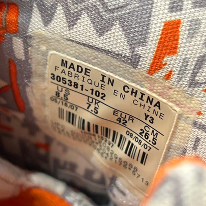 Jordan 8 Orange White (2007) Size 8.5 USED s16587