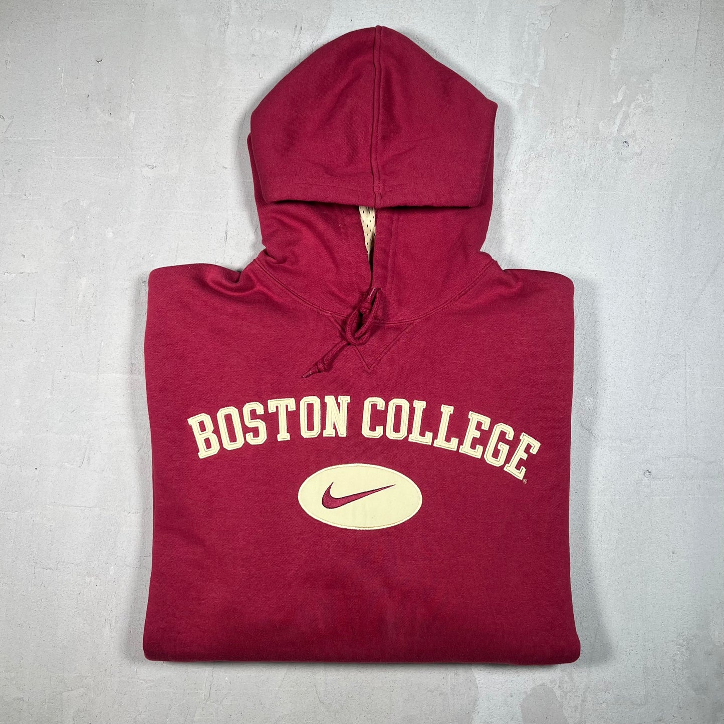 Y2K Boston College Maroon Hoodie Size XL NEW v19122
