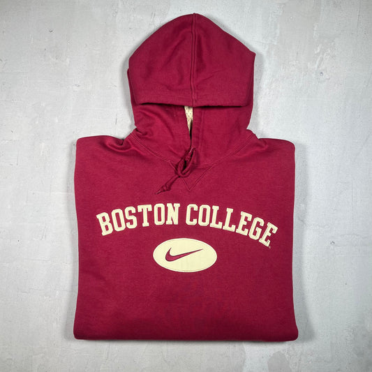 Y2K Boston College Maroon Hoodie Size XL NEW v19122