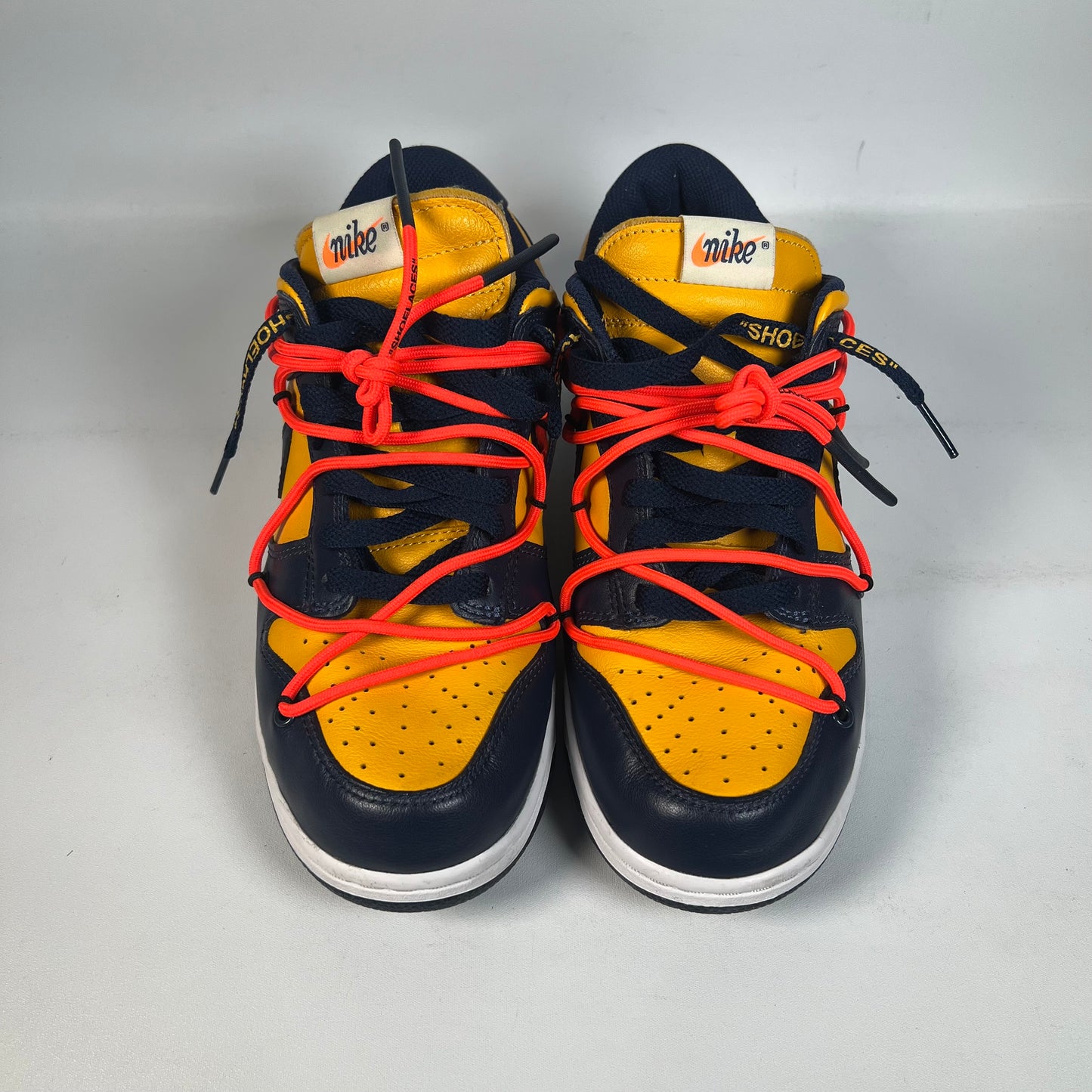 Nike Dunk Low Off White University Gold (2019) Size 7.5 USED s22071