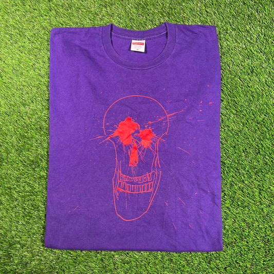 Supreme Ralph Steadman Purple Skull Tee (2022) Size XL USED s19927