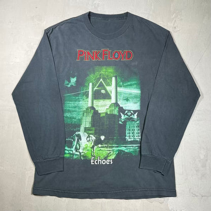 1990s Pink Floyd Echoes Black Longsleeve Size XL USED v20177