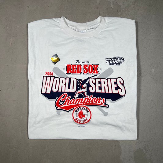 2004 Boston Red Sox White Champions Tee SIze XXL NEW v19105
