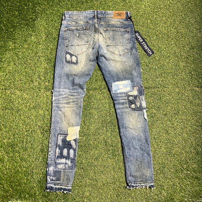 Legacy Edition Super Stretch Repair Patches Denim Pants Size 34 USED v16234