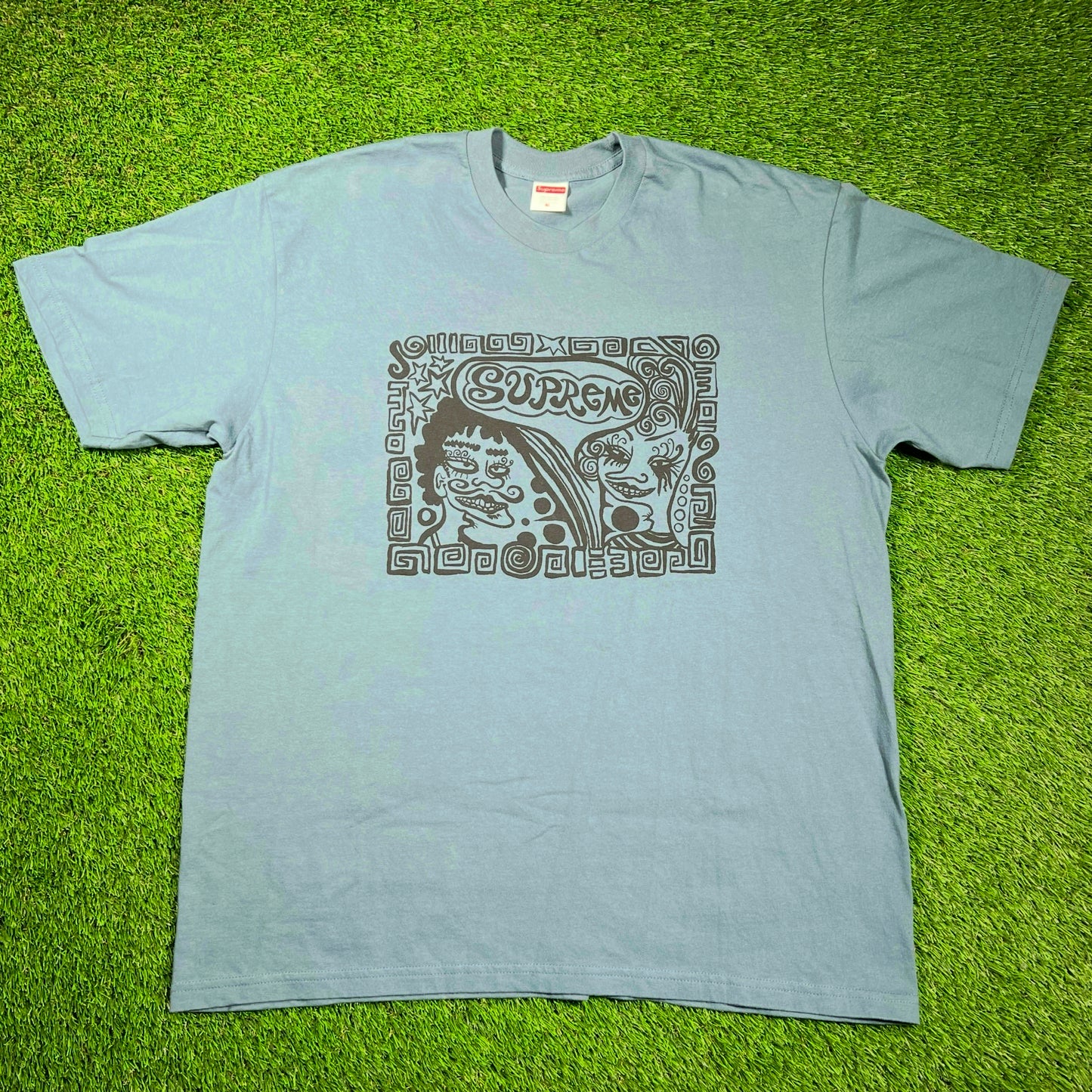 Supreme Slate Faces Tee (2018) Size XL USED x16698