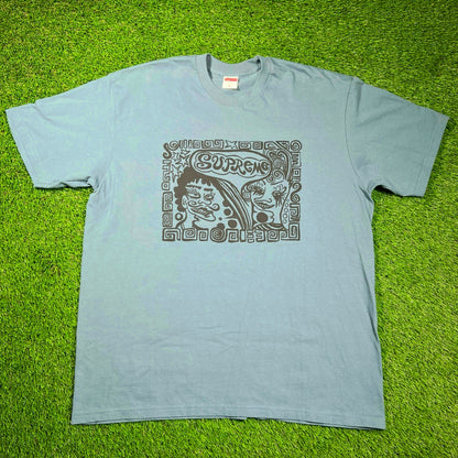 Supreme Slate Faces Tee (2018) Size XL USED x16698