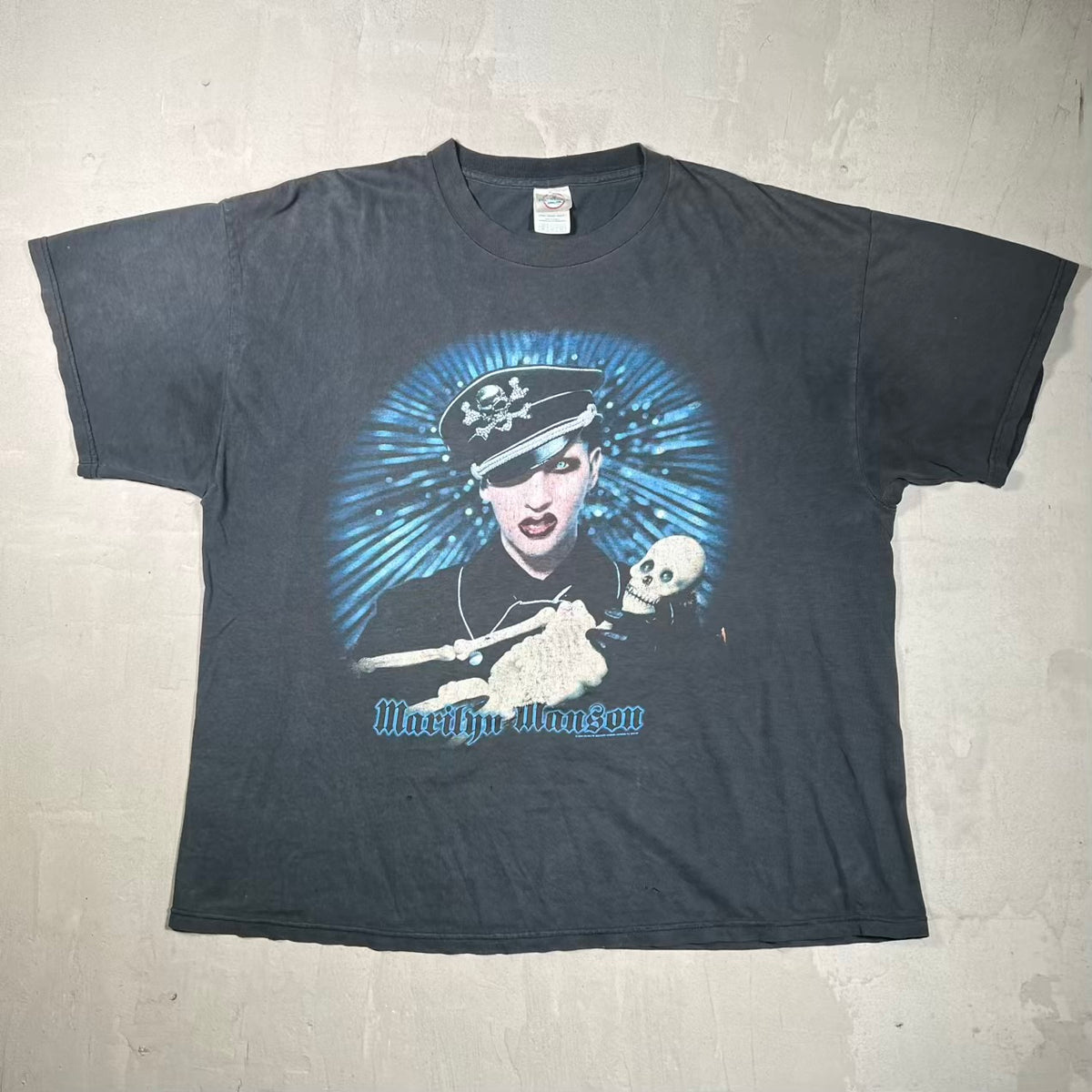 2004 Marilyn Manson "Against all Gods" Black Tee Size XL USED v20266