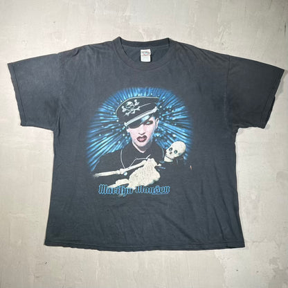 2004 Marilyn Manson "Against all Gods" Black Tee Size XL USED v20266