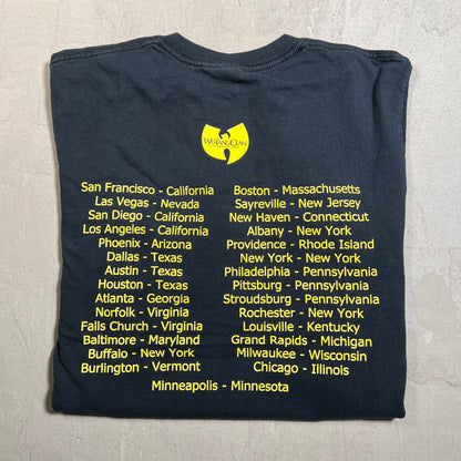 Wu Tang The Rebirth Tour Black Tee Size Medium USED v19585