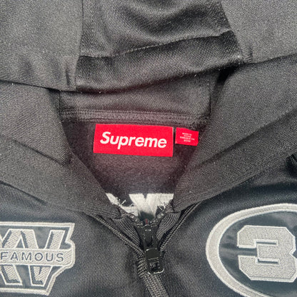 Supreme Black FootBall Zip Up Hoodie (2025) Size Small USED x16726