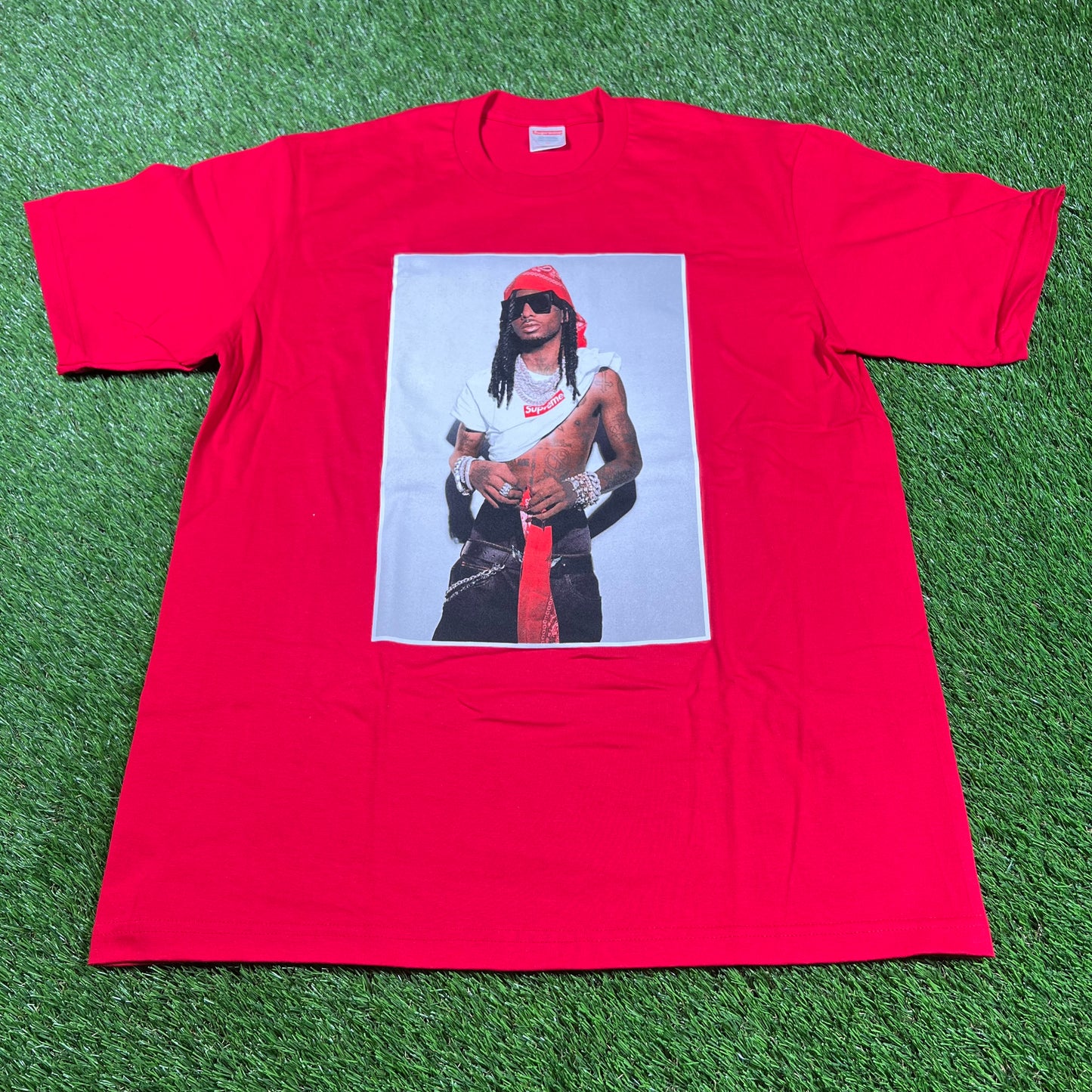 Supreme Playboi Carti Red Tee Size XL NEW x14456
