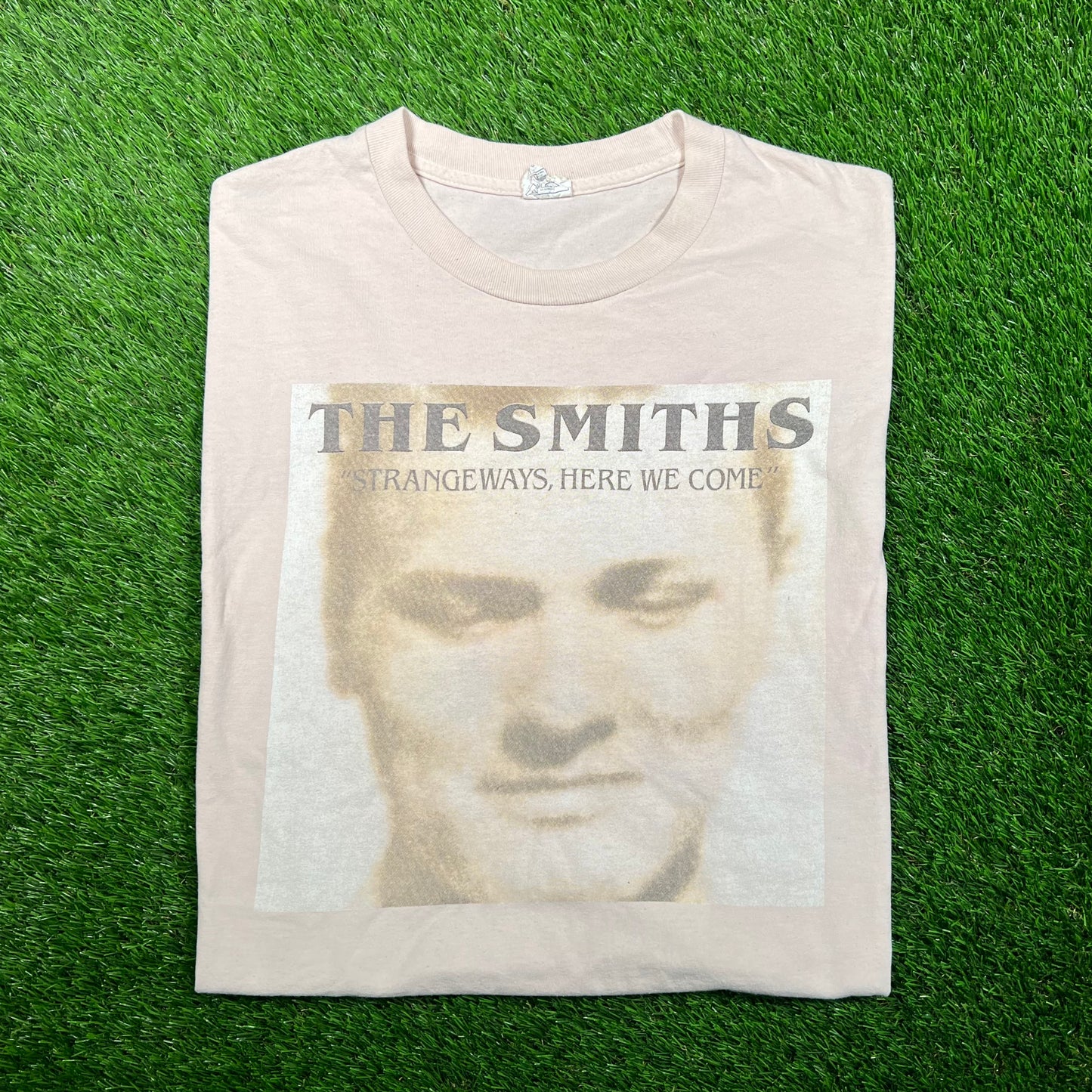 Y2K The Smiths Strange Ways Here We Come Cream Tee Size XL USED v18732