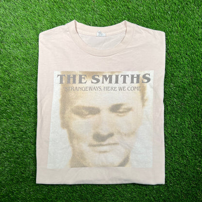 Y2K The Smiths Strange Ways Here We Come Cream Tee Size XL USED v18732