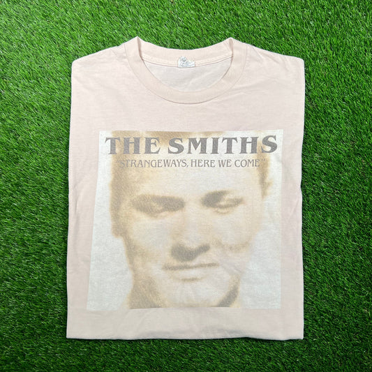 Y2K The Smiths Strange Ways Here We Come Cream Tee Size XL USED v18732