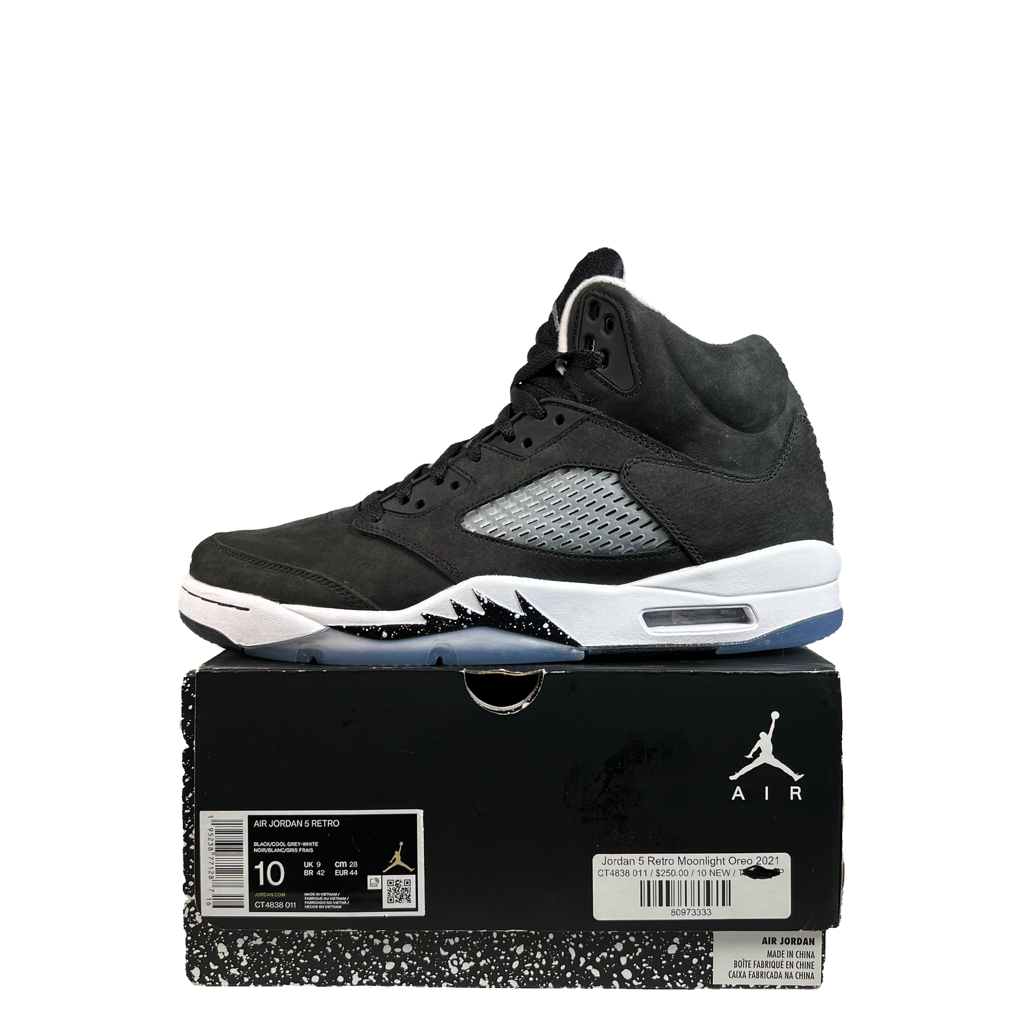 Jordan 5 Moonlight (2021) Size 10 USED 21788