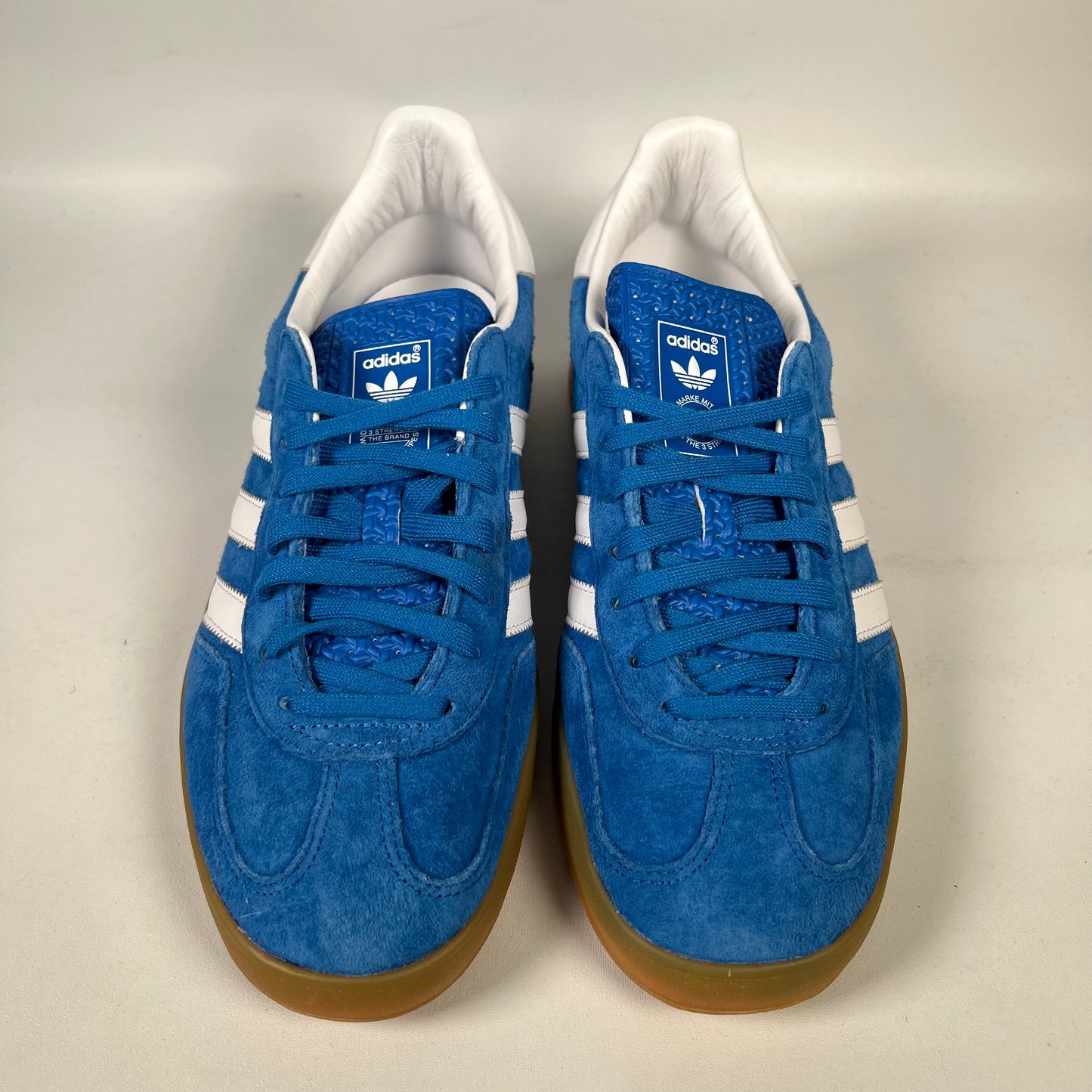 Adidas Gazelle Indoor Blue Bird Gum (2022) Size 8.5 USED s20166
