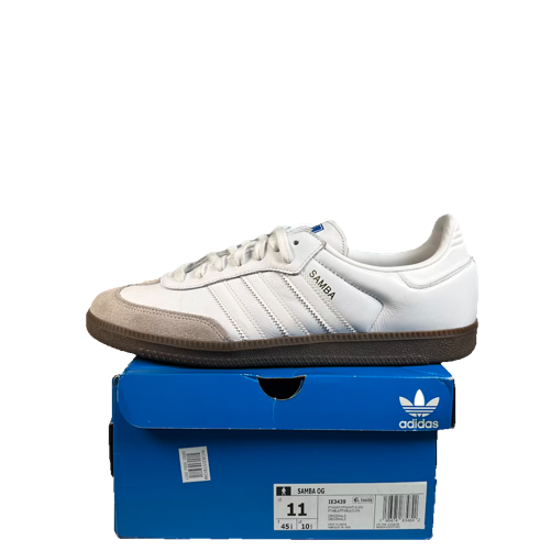 Adidas Samba Cloud White Blue Gum (2024) Size 11 USED s23423