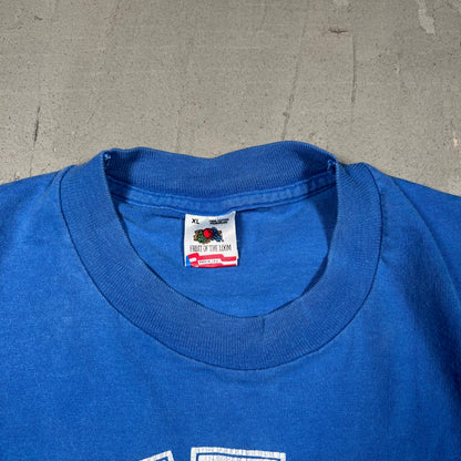 1990s Guess Bears Blue Tee Size XL USED v19092