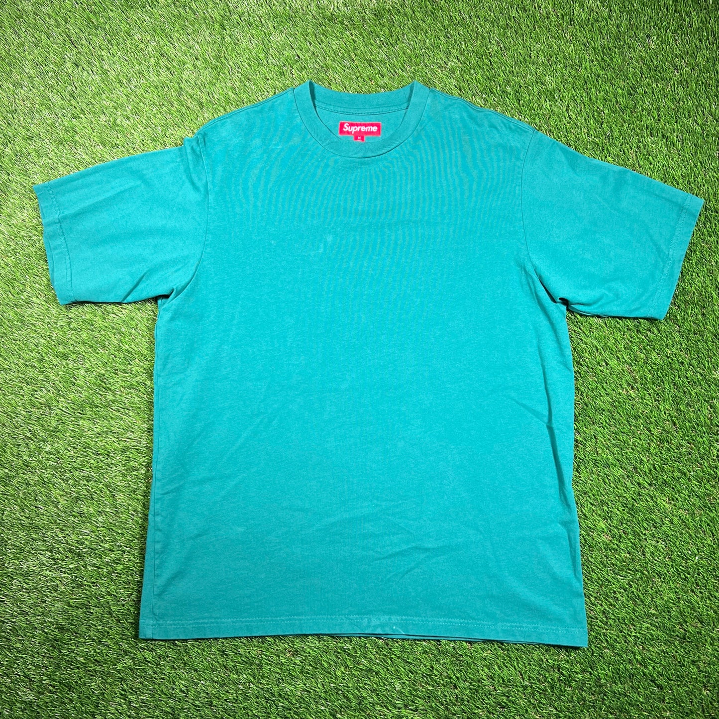 Supreme Green Brushed Arc S/S Tee (2025) Size Medium USED x16782