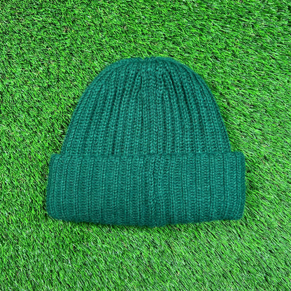 Supreme Ribbed Classic Logo Green Beanie (2024) USED x16494