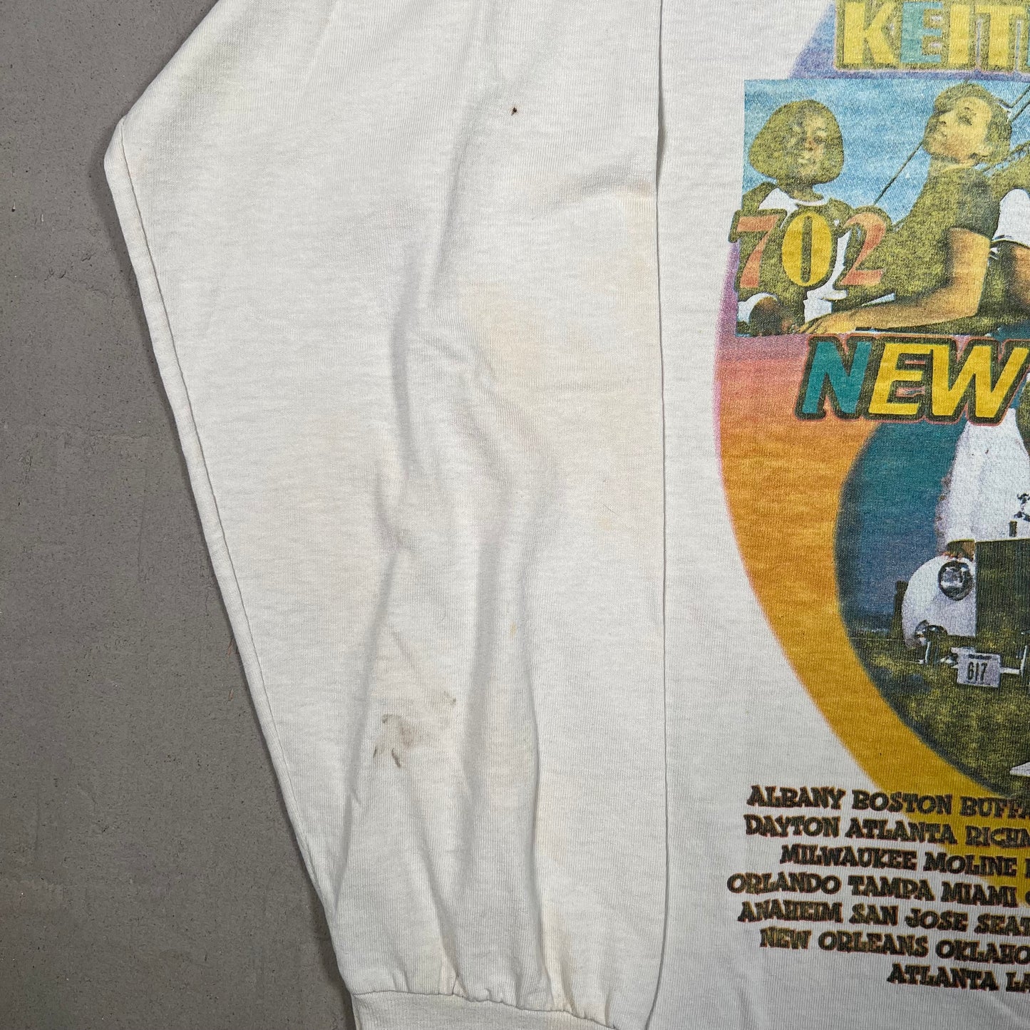 1997 New Edition Reunion Tour White Longsleeve Size Large USED v18105