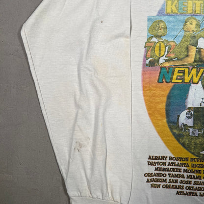 1997 New Edition Reunion Tour White Longsleeve Size Large USED v18105