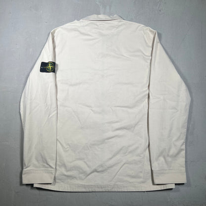 Stone Island Cream Cargo Zip Up Light Jacket Size XL USED x17368