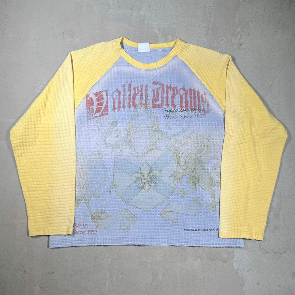 Vale Crest Thermal Purple/Yellow Longsleeve Size XL USED x18553