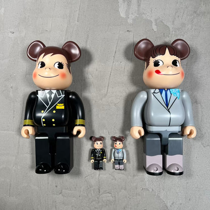 Bearbrick Ana Original Pocp-Chan Peko-Chan Captain 100% / 400% Set of 4 NEW x18665