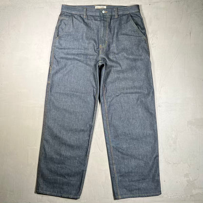 Stussy WorkGear Raw Denim Carpenter Pants Size 34 USED x18763