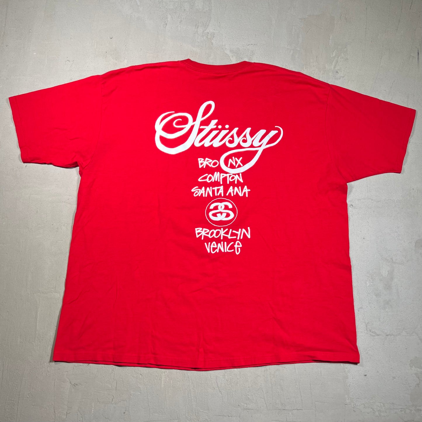 Stussy Dover St Market DSM City Red Tee Size XXL USED x17605