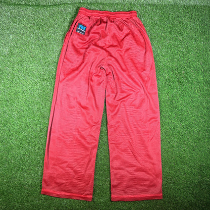 GV Gallery Red Mesh Sweatpannts Size XS USED x15357