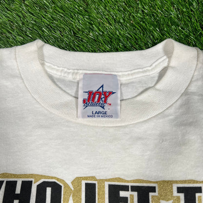 2000 Saints Who Let The Dogs Out White Longsleeve Size Large USED v18107