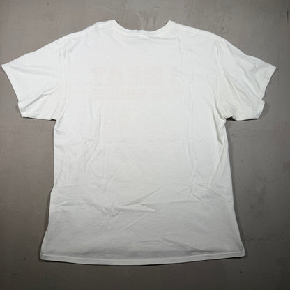 2010s I Beat the Bookie White Tee Size XL USED v16804