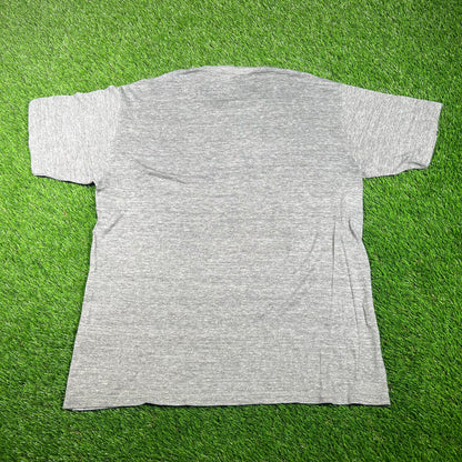 1980s EBA Basketball Grey Tee Size XL USED v17744