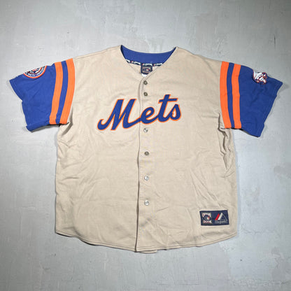 Y2K New York Mets Cooperstown 1969 Jersey Size XXL USED v19349