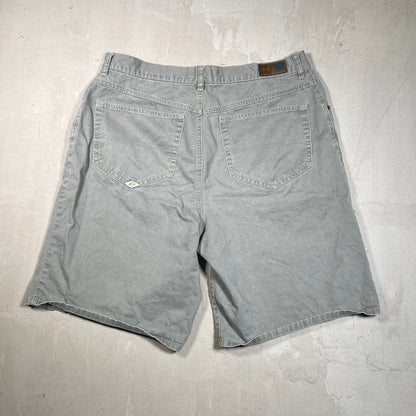 Y2K Quiksilver Washed Grey Shorts Size 36 USED v19371