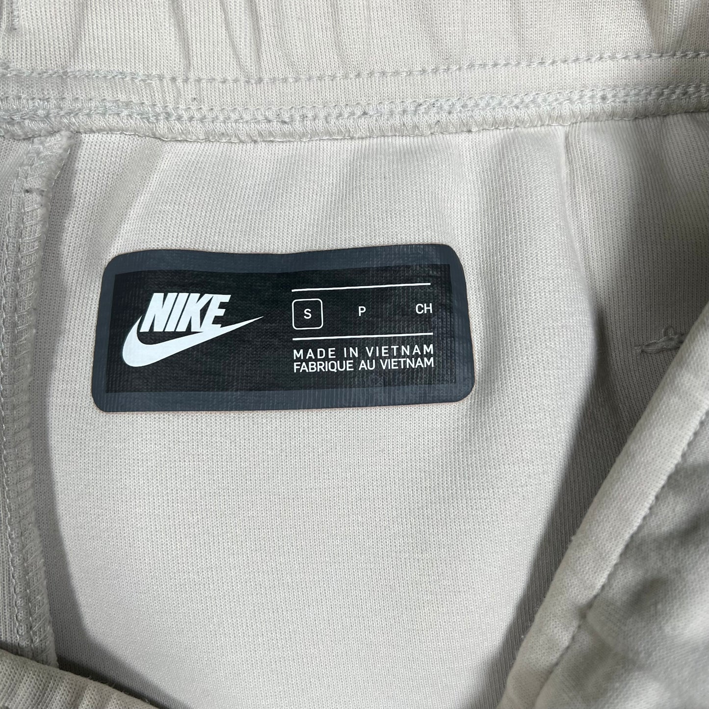 Nike Tech Cream Grey Pants Size Small USED v16838