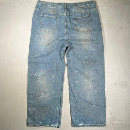 Vale Ice Cream Rhinestone Blue Jeans Size 38 USED x18966