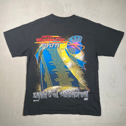 1999 Nascar Winston Cup Tour Racing Black Tee Size Large USED v15864