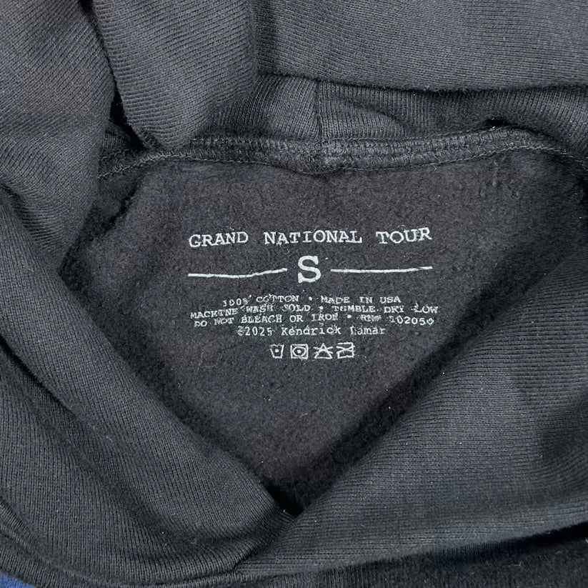 Kendrick Lamar Grand National Tour Black Hoodie Size Small USED v20258