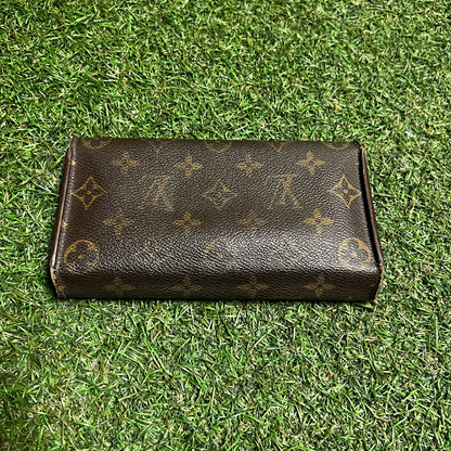 1990s Louis Vuitton Monogram Long Brown Wallet USED x14065